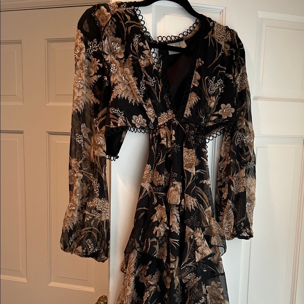 Asos Black and Tan Dress